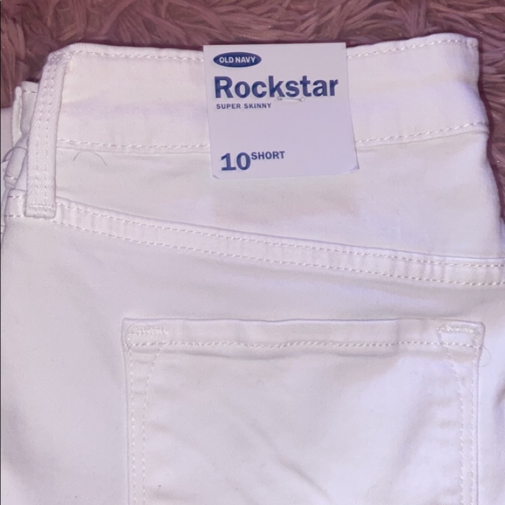 Brand new old navy jeans white , size 10